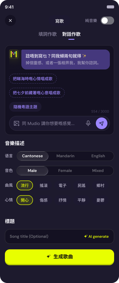 對話作歌